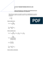 A. Relaciones de Transformación de Los Divisores