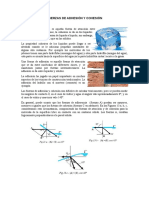 Fuerzas de Adhesión y Cohesión