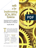 Cost/Benefit Analysis For Implementing Ecm, BPM Systems