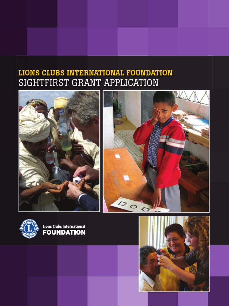 SightFirst Grant Application Guide | PDF | Visual Impairment | Optometry