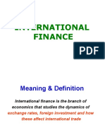 Introduction of International Finance