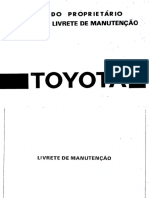 Manual Do Proprietario Livrete Manutenção-ToYOTA