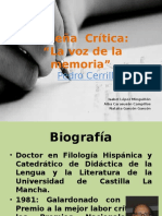 La voz de la memoria reseña crítica folclore literatura infantil