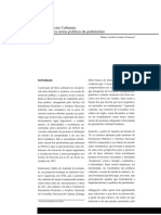 FONSECA, Maria Cecília Londres Referências Culturais Base Para Novas Políticas de Patrimônio in IPEA- Diretoria de Estudos Sociais Do Instituto de Pesquisa Econômica e Aplicada