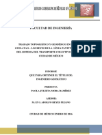 TRABAJO TOPOGRÁFICO Y GEODÉSICO EN EL TRAMO GUELATAO – LOS REYES DE LA  LÍNEA PANTITLÁN – LA PAZ DEL SISTEMA DEL TRANSPORTE COLECTIVO (STC) DE LA CIUDAD DE MÉXICO