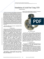 Modeling and Simulation of Axial Fan Using CFD