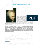 Biografía Immanuel Kant