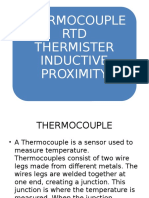 Thermocouple RTD Thermister Inductive Proximity