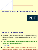 Value of Money A Comparative Study