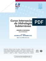 16º Curso Internacional de Hidrología Subterránea, versión a distancia