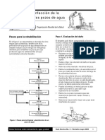 Limpieza y desinfección de la perforación de los pozos de agua