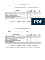 Lista de Cotejo Artes Visuales 2 