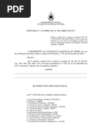 Portaria n 332 2013 Alteracao RI FUNAI