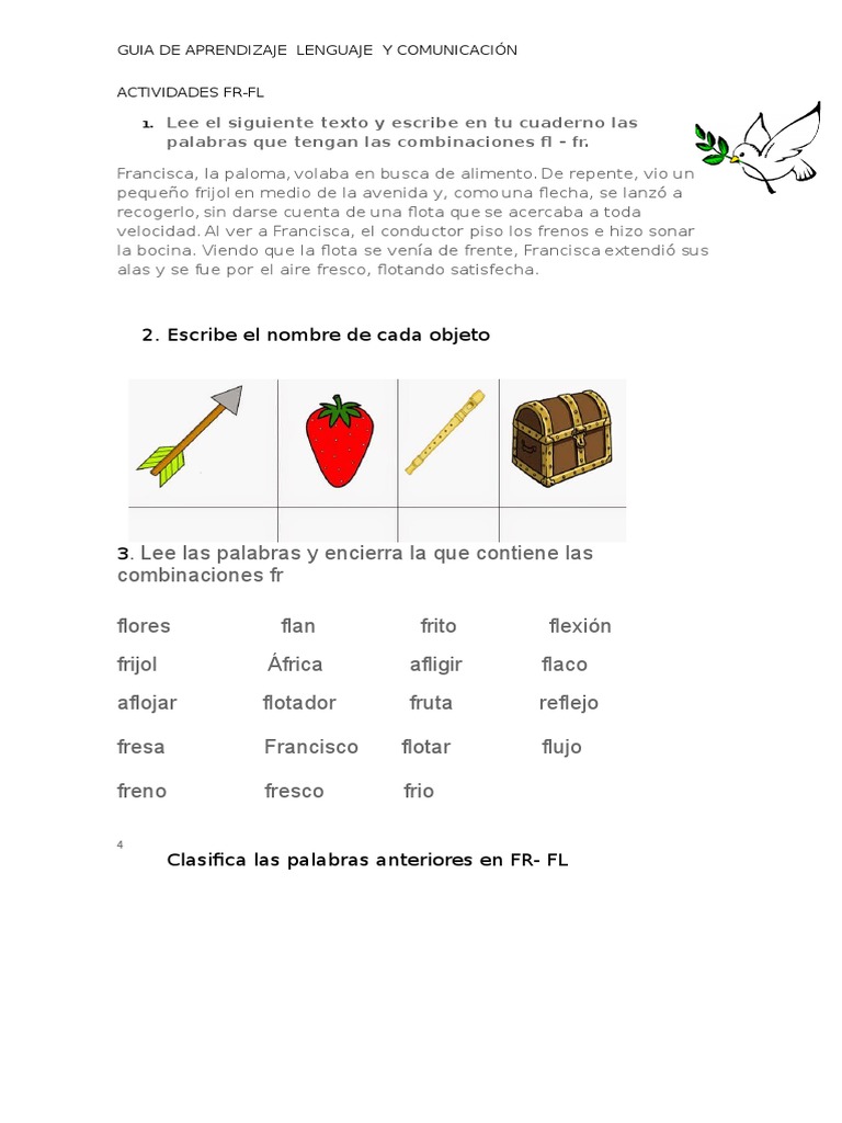 Actividades Fr Fl Pdf Naturaleza