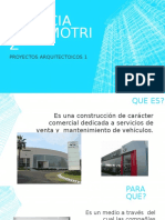 AGENCIA AUTOMOTRIZ. Programa Arquitectónico