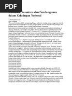 Wawasan Nusantara Dan Pembangunan Dalam Kehidupan Nasional