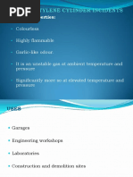 Acetylene Cylinder Incidents