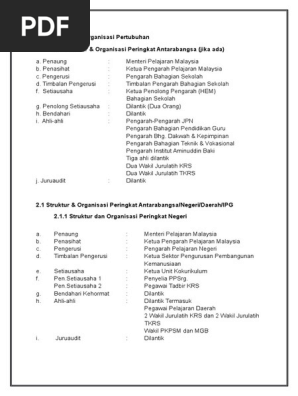 Struktur Dan Organisasi Pertubuhan Krs Pdf