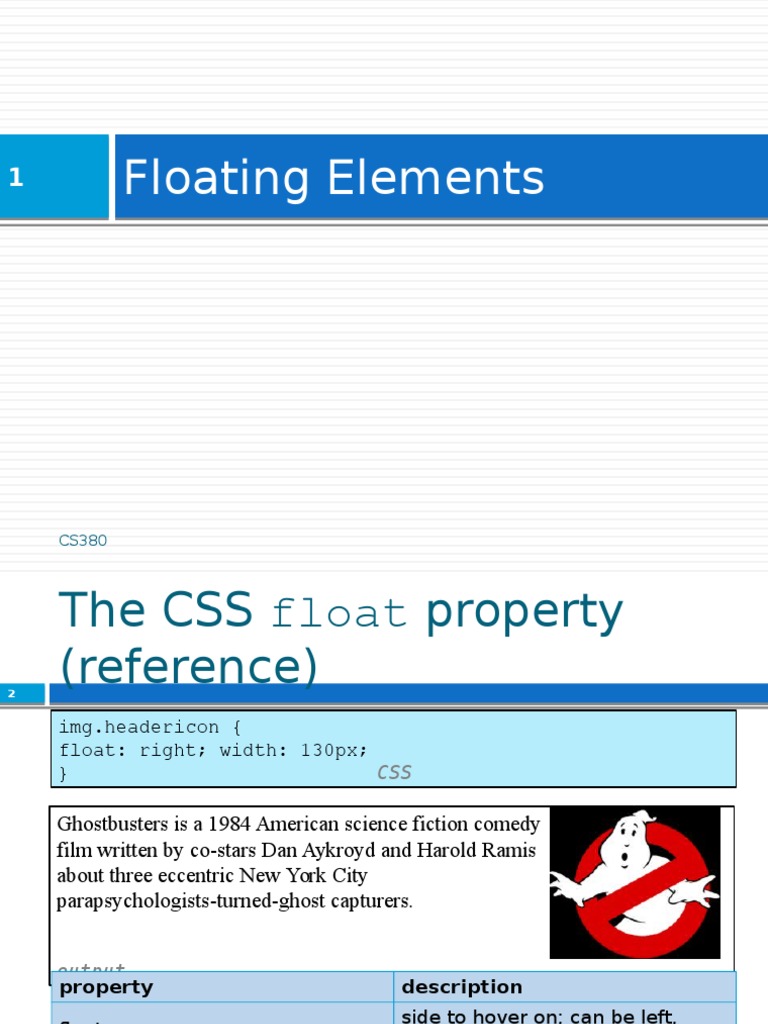 05 Float PDF Cascading Style Sheets Html
