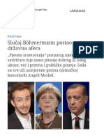 Slučaj Böhmermann Postao Državna Afera - Politika - DW - Com - 13.04.2016