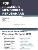 Download Pengantar Bisnis - Prosedur Mendirikan Perusahaan by Bagus Saputra SN310237803 doc pdf