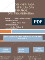 Etiologi Nyeri Pada Penyakit Pulpa Dan Periapikal