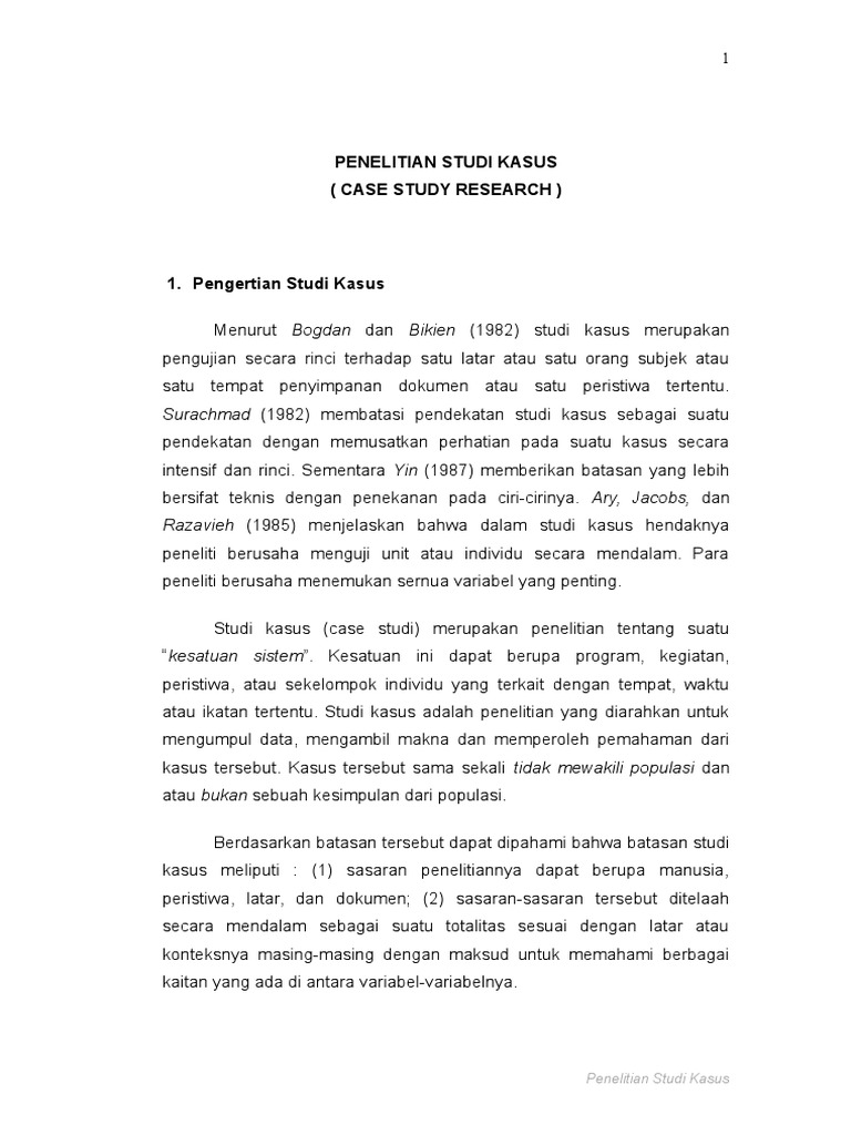 Makalah Studi Kasus
