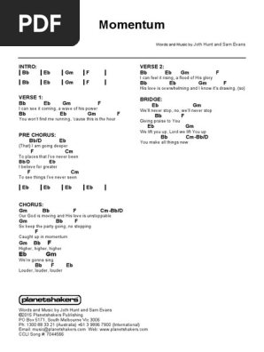 Momentum Ep Pdf Song Structure Religious Belief And Doctrine