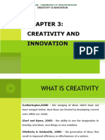 CHAPTER 3:  CREATIVITY AND INNOVATION