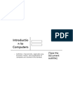 Introduction to Computers: A Guide to Its Definition, Evolution, Applications and Types