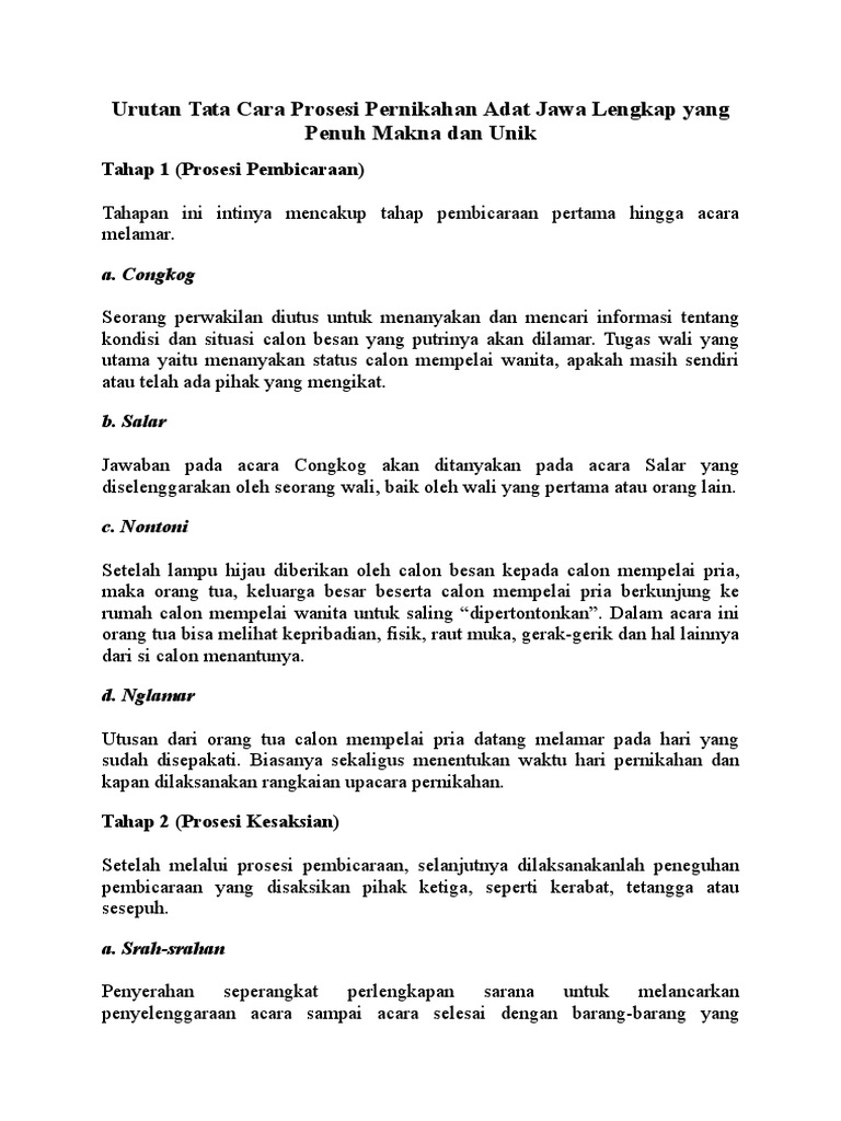 Tata Cara Nikah