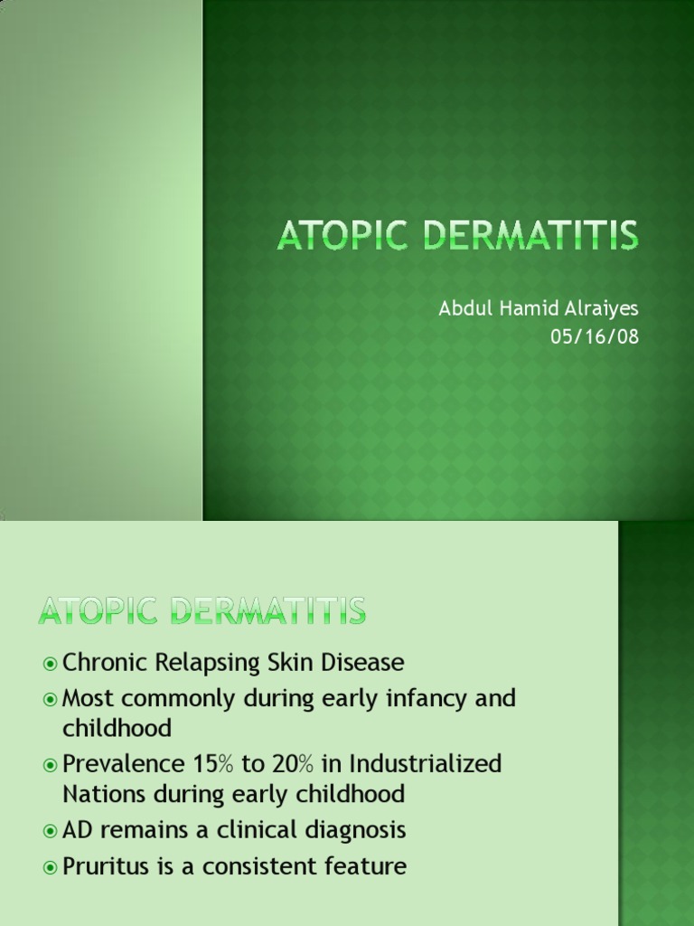 Atopic Dermatitis | PDF | Dermatitis | Allergy