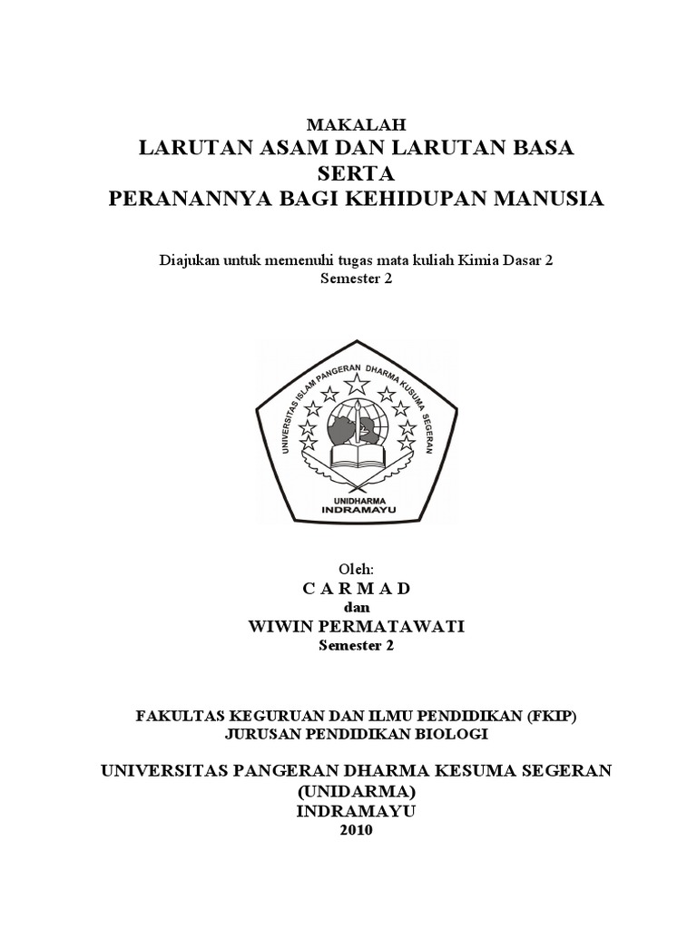 Makalah Kimia Cover