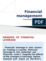Financial Management SHALINI