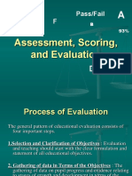 Pass/Fail 85% F: Assessment, Scoring, and Evaluation