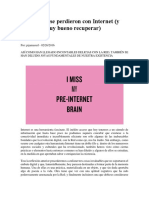 3 Cosas Que Se Perdieron Con Internet y Que Seria Muy Bueno Recuperar