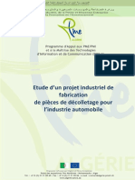 Etude de Projet – Fabrication de Pièces pour l’Automobile