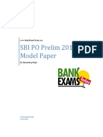 SBI Prelim Model Papers