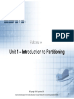 Unit 1 - Introduction To Partitioning