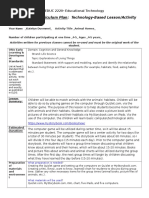 Download Animal Habitats Lesson Plan by Anonymous F6bJ7cm SN310274980 doc pdf