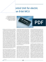 Electronic Control Unit For Electric Bicycle With An 8-Bit MCU