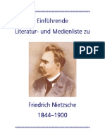 Einfuehrende Literatur - Und Medienliste Zu Nietzsche