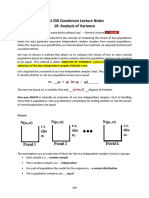 10 Analysis of Variance ANOVA