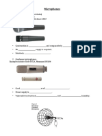 Microphones Worksheet