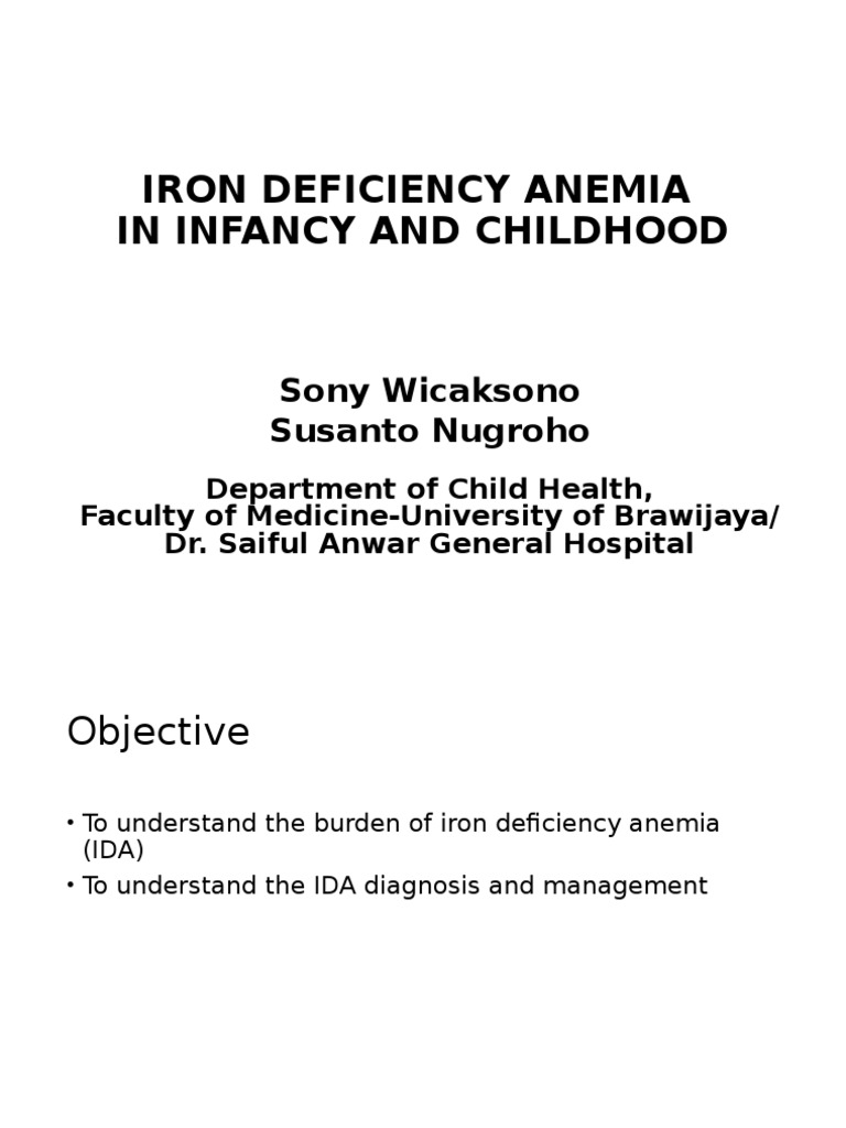 Iron Deficiency Anemia in Children | PDF | Anemia | Medical Specialties