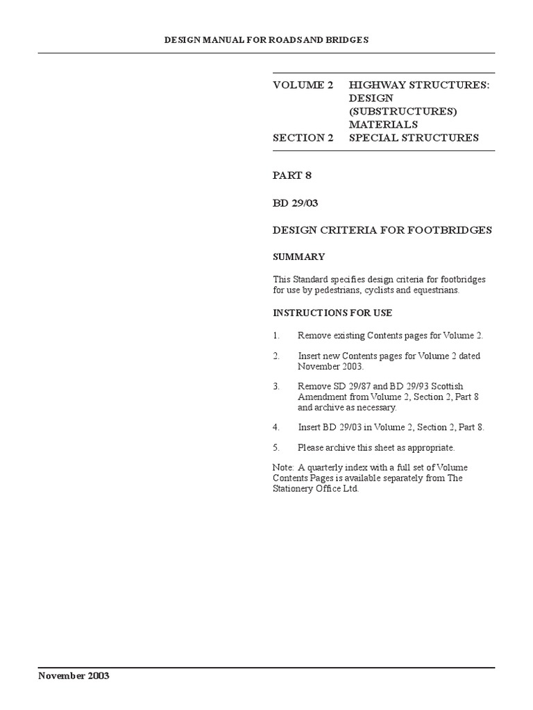 Footbridge Design Criteria Manual | PDF | Stairs | Trail