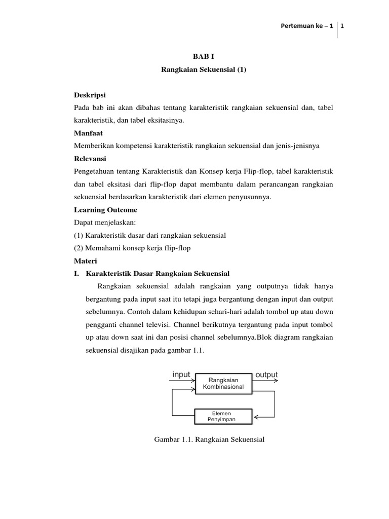 Rangkaian Sekuensial 1 dalam Elektronika Lanjut Rangkaian Sekuensial 1 dalam Elektronika Lanjut