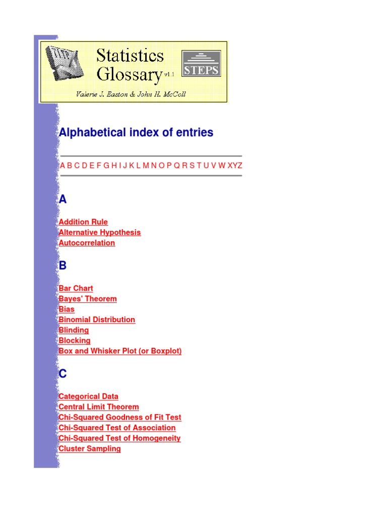Alphabetical Index | PDF | Regression Analysis | Correlation And Dependence