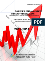 PDRB Kabupaten Kubu Raya Menurut Penggunaan 2014