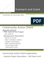 man  community outreach and grant proposal